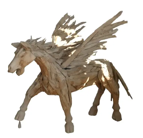Product image of the product “Mythical Pegasus - Horse with Wings. The wings are removable. About 170cm length and 145cm height. ”